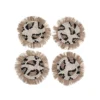 KAZI Kitchen + Dining Animal Print Fringed Coasters
