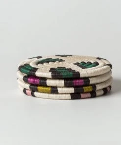 KAZI Animal Print Neon Coaster Set Home Goods