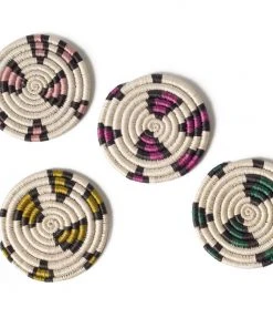 KAZI Animal Print Neon Coaster Set Home Goods