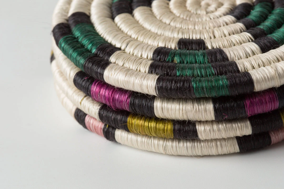 KAZI Animal Print Neon Coaster Set Home Goods 3 KAZI Animal Print Neon Coaster Set Home Goods