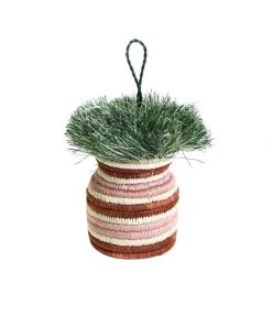 KAZI Fair Trade Banded Planter Ornament