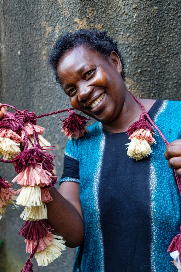 KAZI Berry Ombre Tasseled Garland Home Goods 5 KAZI Berry Ombre Tasseled Garland Home Goods