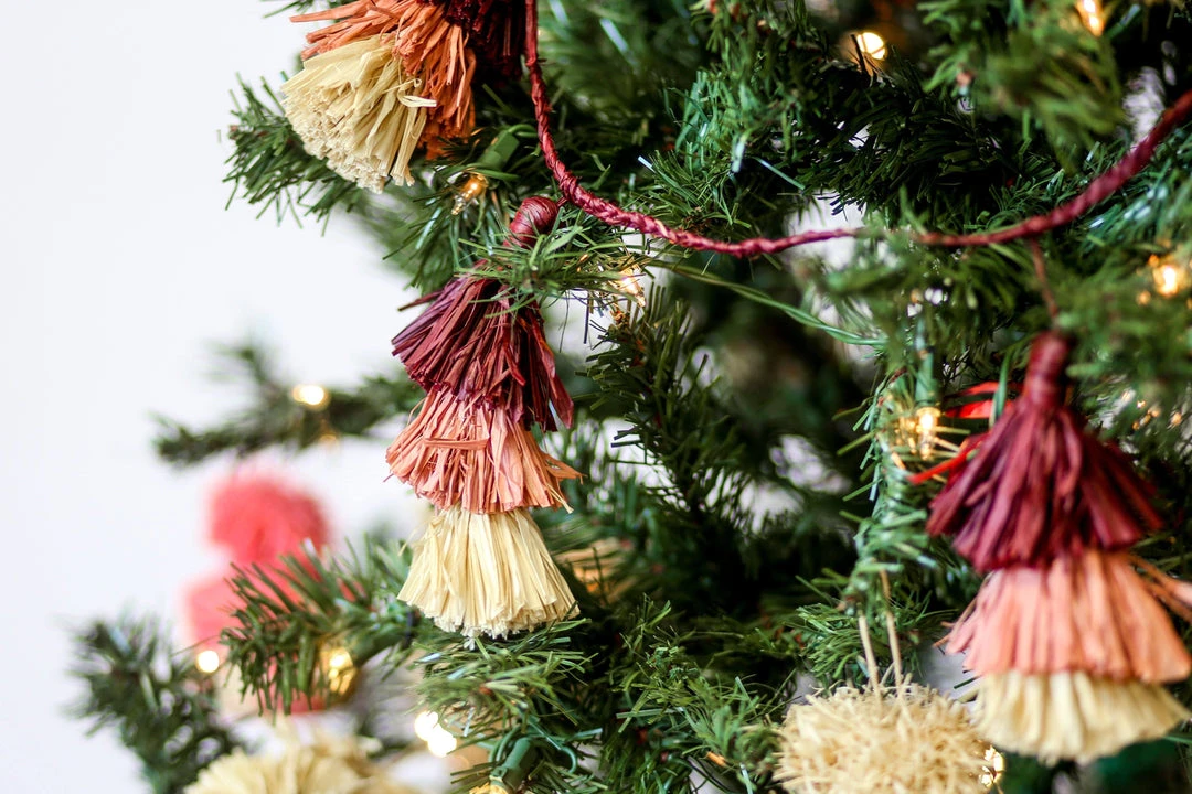 KAZI Berry Ombre Tasseled Garland Home Goods 2 KAZI Berry Ombre Tasseled Garland Home Goods