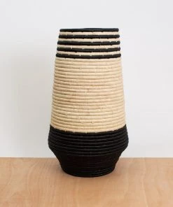 KAZI Black Daria Vase Home Goods