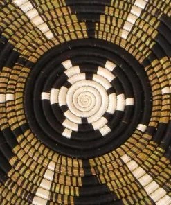 KAZI Home Goods Black Fleur Plate