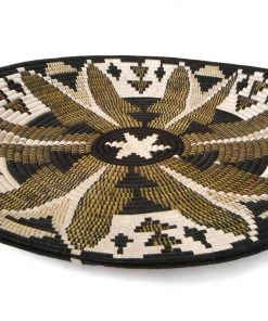 KAZI Home Goods Black Fleur Plate