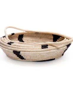 KAZI Black Spotted Storage Basket