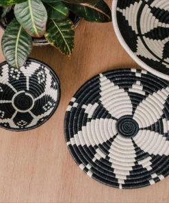 KAZI Black + White Hope Wall Trivet Home Goods