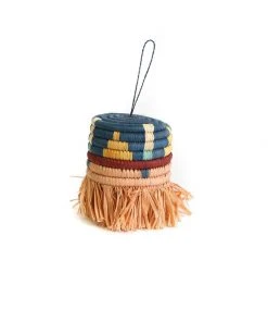 KAZI Blossom Patterned Fringed Ornament