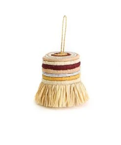 KAZI Blossom Striped Fringed Ornament