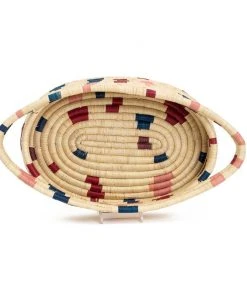 KAZI Blossom Terrazzo Oval Basket Storage