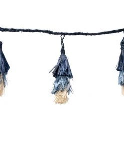 KAZI Blue Ombre Tasseled Garland Home Goods