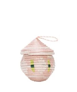 KAZI Blush Egg Shaped Box Ornament