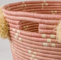 KAZI Blush Polkadot Pom Pom Hamper 3 KAZI Blush Polkadot Pom Pom Hamper