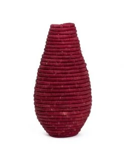 KAZI Home Goods Burgundy Nya Vase