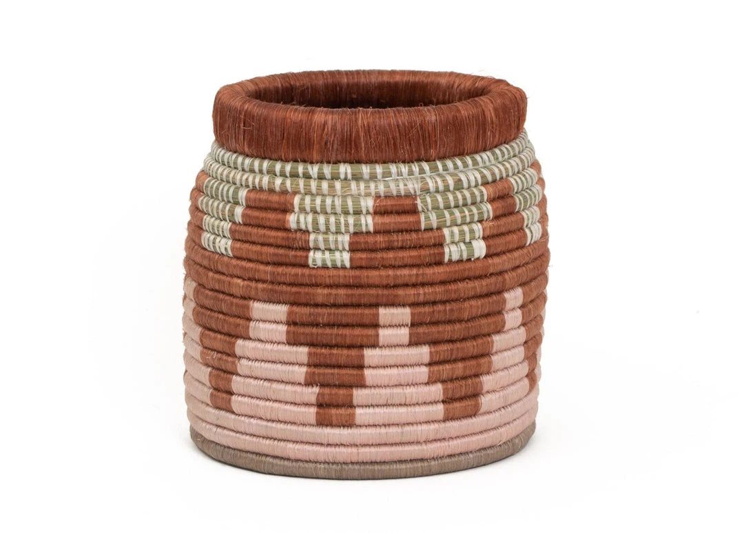 KAZI Home Goods Clay + Dusty Peach Kitchen Utensil Holder 1 KAZI Home Goods Clay + Dusty Peach Kitchen Utensil Holder