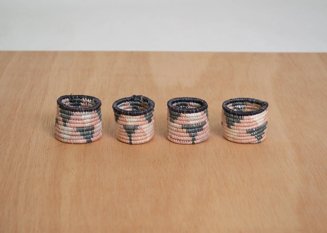 KAZI Cloud Pink Napkin Rings 1 KAZI Cloud Pink Napkin Rings