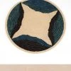 KAZI Cool Color Blocked Jumbo Raffia Wall Plate Home Goods