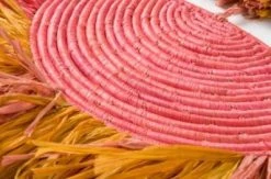 KAZI Home Goods Coral Sunset Raffia Parade Mobile 8 KAZI Home Goods Coral Sunset Raffia Parade Mobile