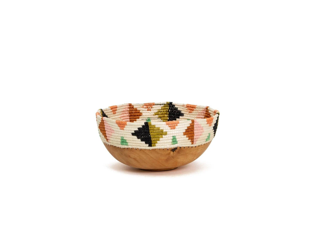 KAZI Home Goods Desert Flower Wooden Bowl 1 KAZI Home Goods Desert Flower Wooden Bowl
