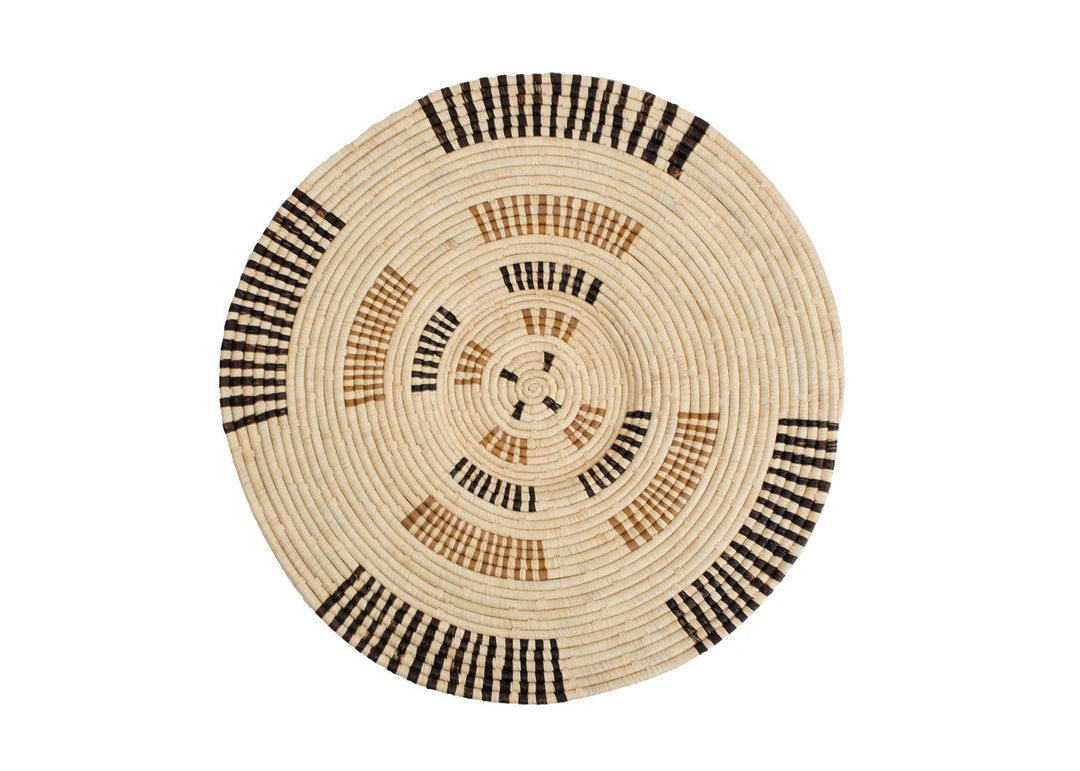 KAZI Home Goods Eden Banana Bark Wall Plate 1 KAZI Home Goods Eden Banana Bark Wall Plate