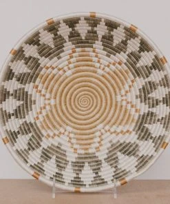 KAZI Extra Large Soft Gold Intore Wall Basket