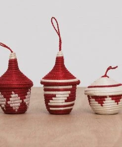 KAZI Fair Trade Fiery Red Ikonji Ornament Set