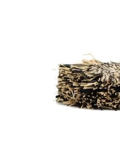 KAZI Fringed Black Coaster Set 9 KAZI Fringed Black Coaster Set