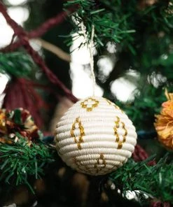 KAZI Globe Ornament - Gold Metallic Fair Trade