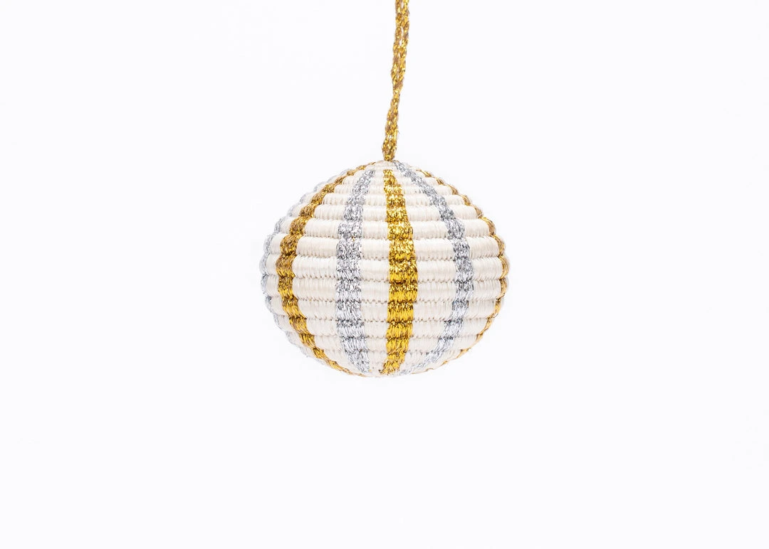 KAZI Fair Trade Globe Ornament - Multi Metallic 1 KAZI Fair Trade Globe Ornament - Multi Metallic