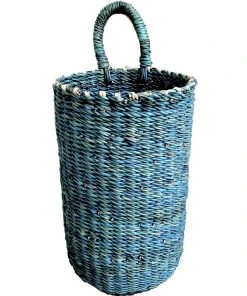 KAZI Gray Blue Hanging Basket Home Goods