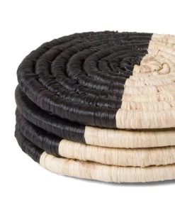 KAZI Half Moon Raffia Coasters Best Sellers