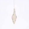 KAZI Fair Trade Icicle Silver Metallic Ornament
