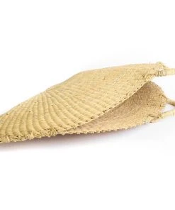 KAZI Accessories Jumbo Half Moon Straw Tote