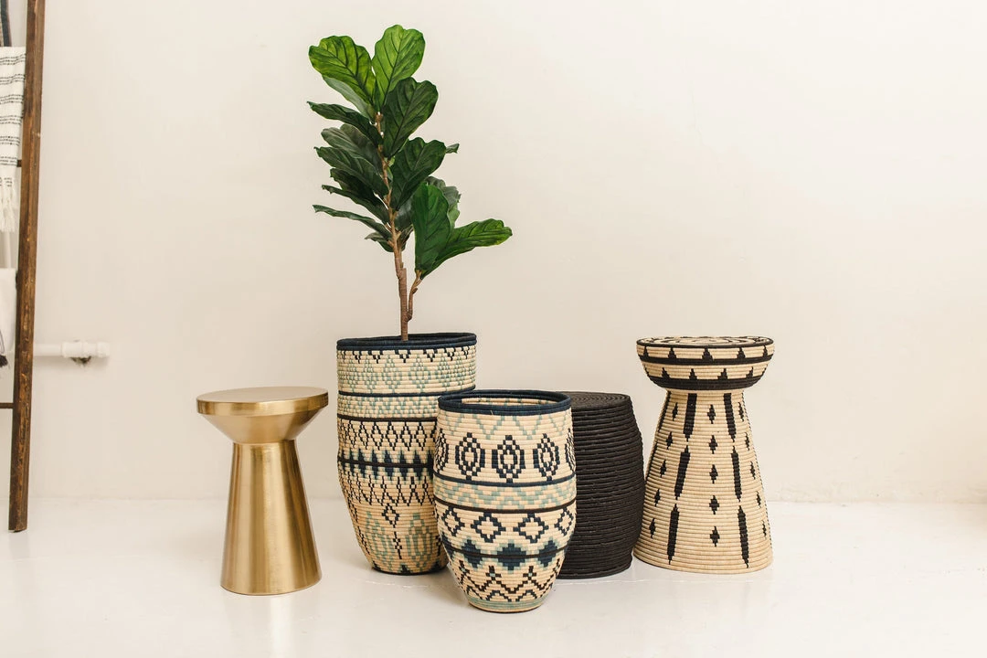 KAZI Kali Medium Floor Basket Home Goods 2 KAZI Kali Medium Floor Basket Home Goods