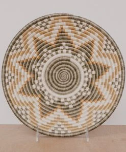 KAZI Home Goods Large Gold Hope Wall Basket