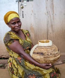 KAZI Home Goods Large Half Banana Vase