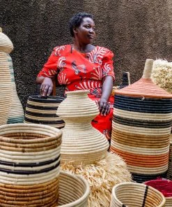 KAZI Home Goods Large Half Banana Vase