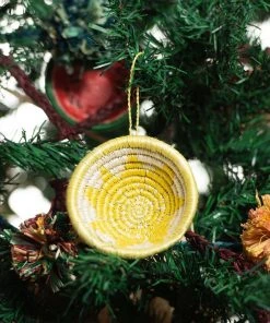 KAZI Lemon Basket Ornament Fair Trade