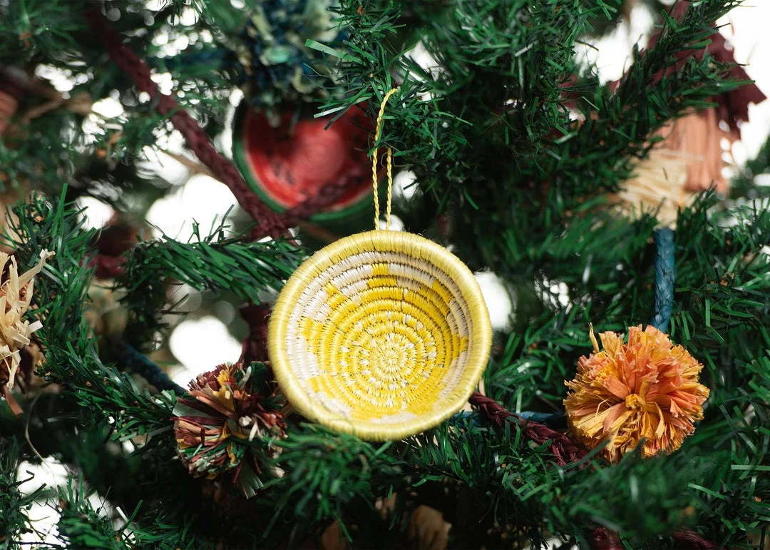 KAZI Lemon Basket Ornament Fair Trade 2 KAZI Lemon Basket Ornament Fair Trade
