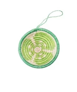 KAZI Fair Trade Lime Basket Ornament