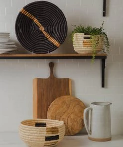 KAZI Home Goods Medium Banana Leaf Kisasa Basket