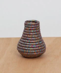 KAZI Metallic Prism Tiny Bulb Vase