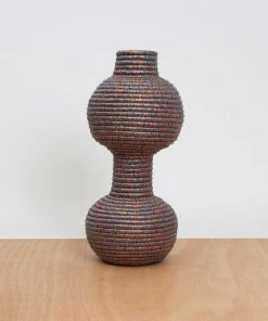 KAZI Metallic Prism Totem Vase