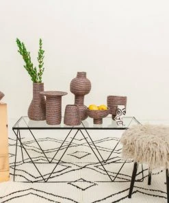 KAZI Metallic Prism Totem Vase