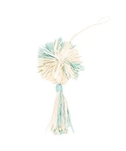 KAZI Fair Trade Mist Pom Pom + Tassel Ornament