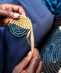 KAZI Mod Raffia Coaster Set Home Goods