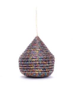 KAZI Multicolor Metallic Bulb Ornament Fair Trade