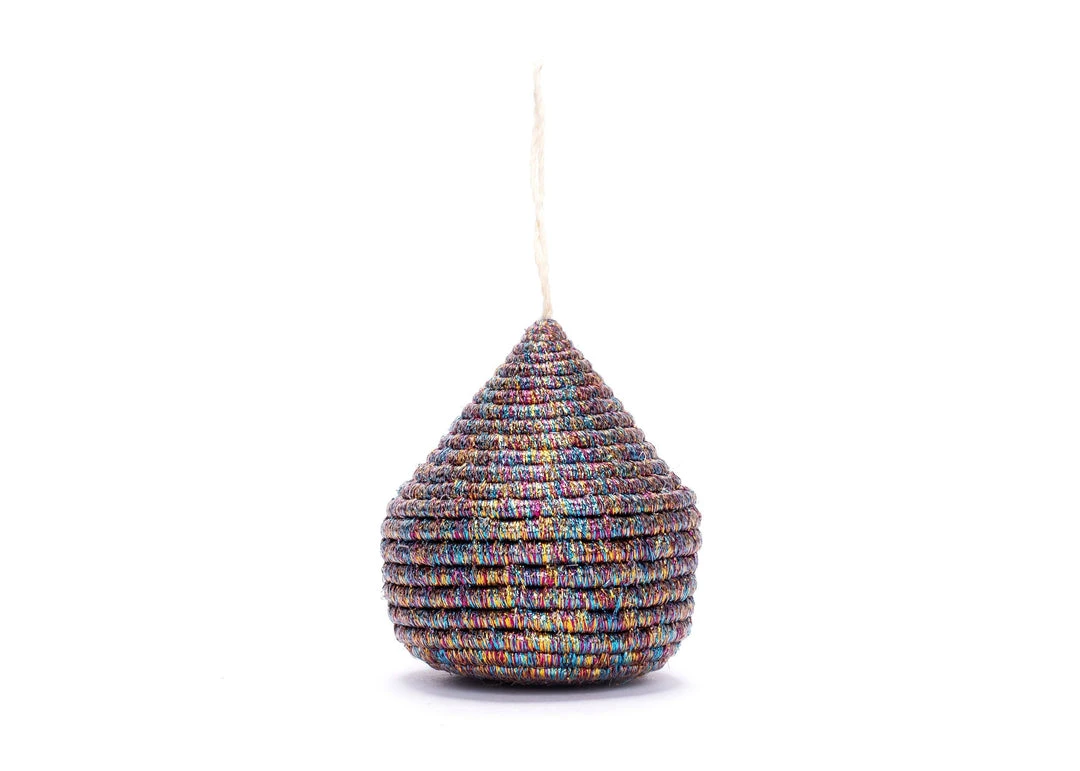 KAZI Multicolor Metallic Bulb Ornament Fair Trade 1 KAZI Multicolor Metallic Bulb Ornament Fair Trade