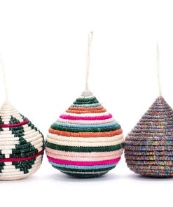 KAZI Multicolor Metallic Bulb Ornament Fair Trade